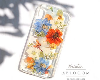 Pressed Flower Phone Case for iPhone 15 14 13 12 11 pro max X SE case, Samsung S20 s21 S22 S23 S24 fe Ultra, Google Pixel 4 5 6 7 8 pro case