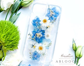 Real pressed flower phone case for iPhone se X XR 11 12 13 14 15 pro max case, Samsung A34 A54 S20 S21 S23 fe, Google Pixel 6 7 8 Pro case
