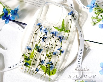 Handmade Pressed flower phone case for iPhone 16 15 14 13 12 11 pro 8 7 case, Samsung A52 S21 22 23 case, Google Pixel 5 6 7 8 9 Pro XL case