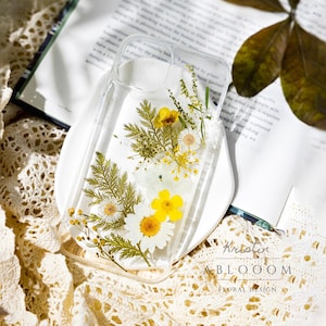Pressed flower phone case for iPhone 16 15 14 13 12 11 pro max X XR 8 case, Samsung S21 S22 S23 S24 S25 case, Google Pixel 5 6 7 7a pro Case
