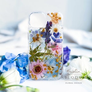 Pressed flower phone case for iPhone se X 11 12 13 mini 14 15 pro max case, Samsung A32 A72 S20 S21 S23 fe, Google Pixel 5 6 7 8 Pro case