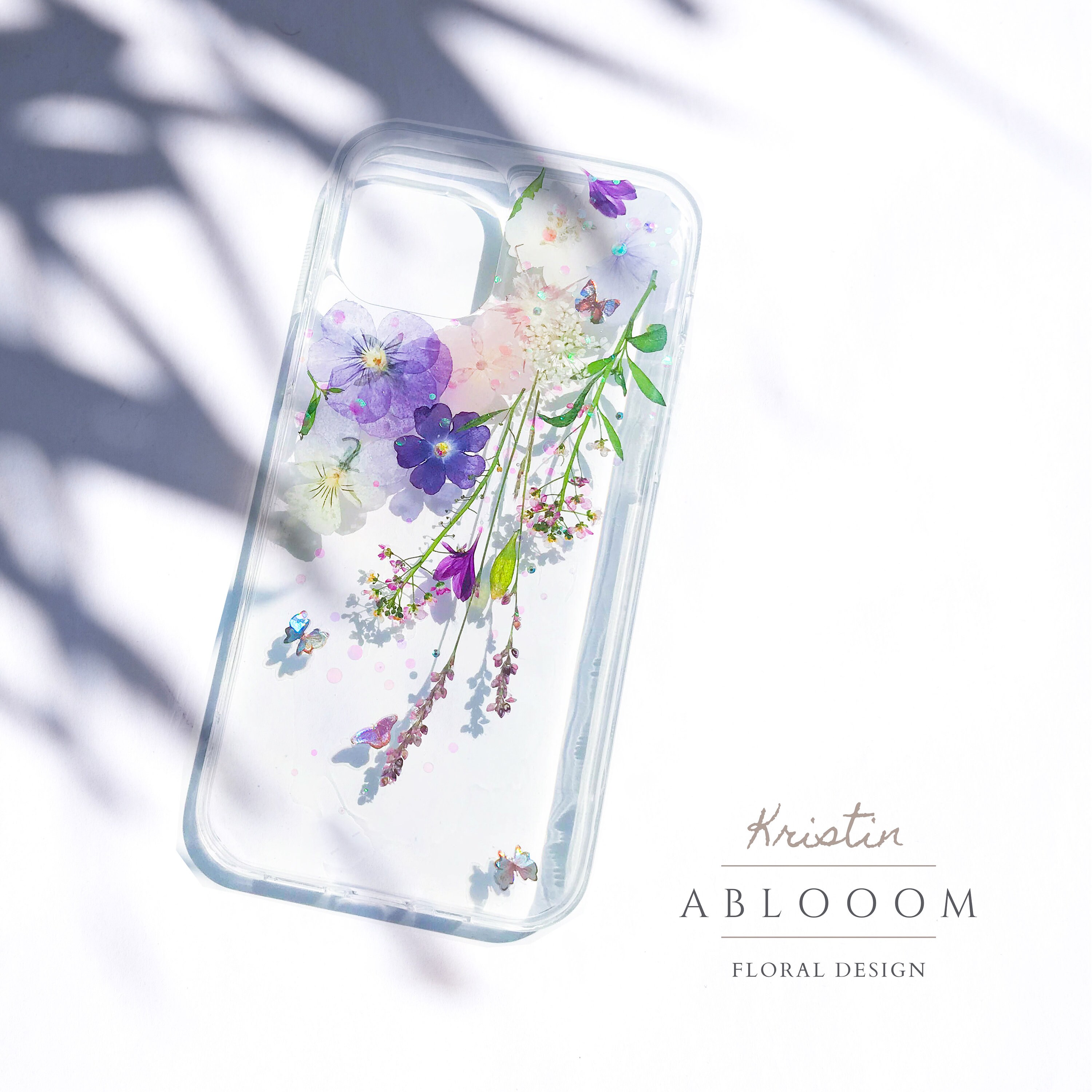 Pressed Flower Phone Case for iPhone 7 8 X XR 11 12 13 14 15