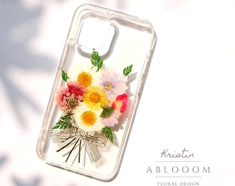 Real Pressed Flower Phone Case for iPhone 7 8 plus X XR max 11 12 13 14 Pro max Samsung Galaxy A52 S22 S23 case, Google Pixel 5 6 pro case