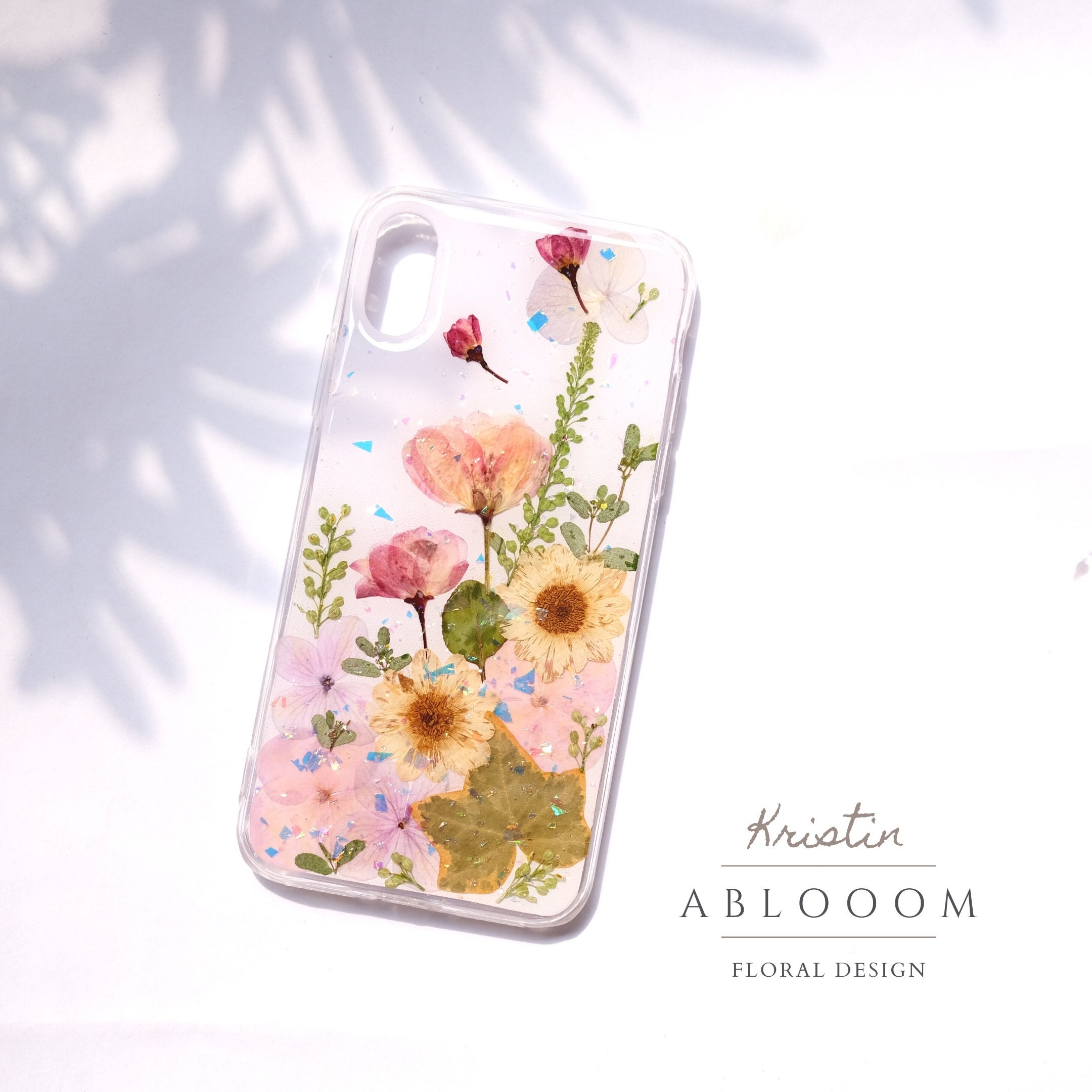 (o^^o)ページ★押し花ケース ほぼ全機種対応スマホケース❁】押し花スマホケース NO.695（着
