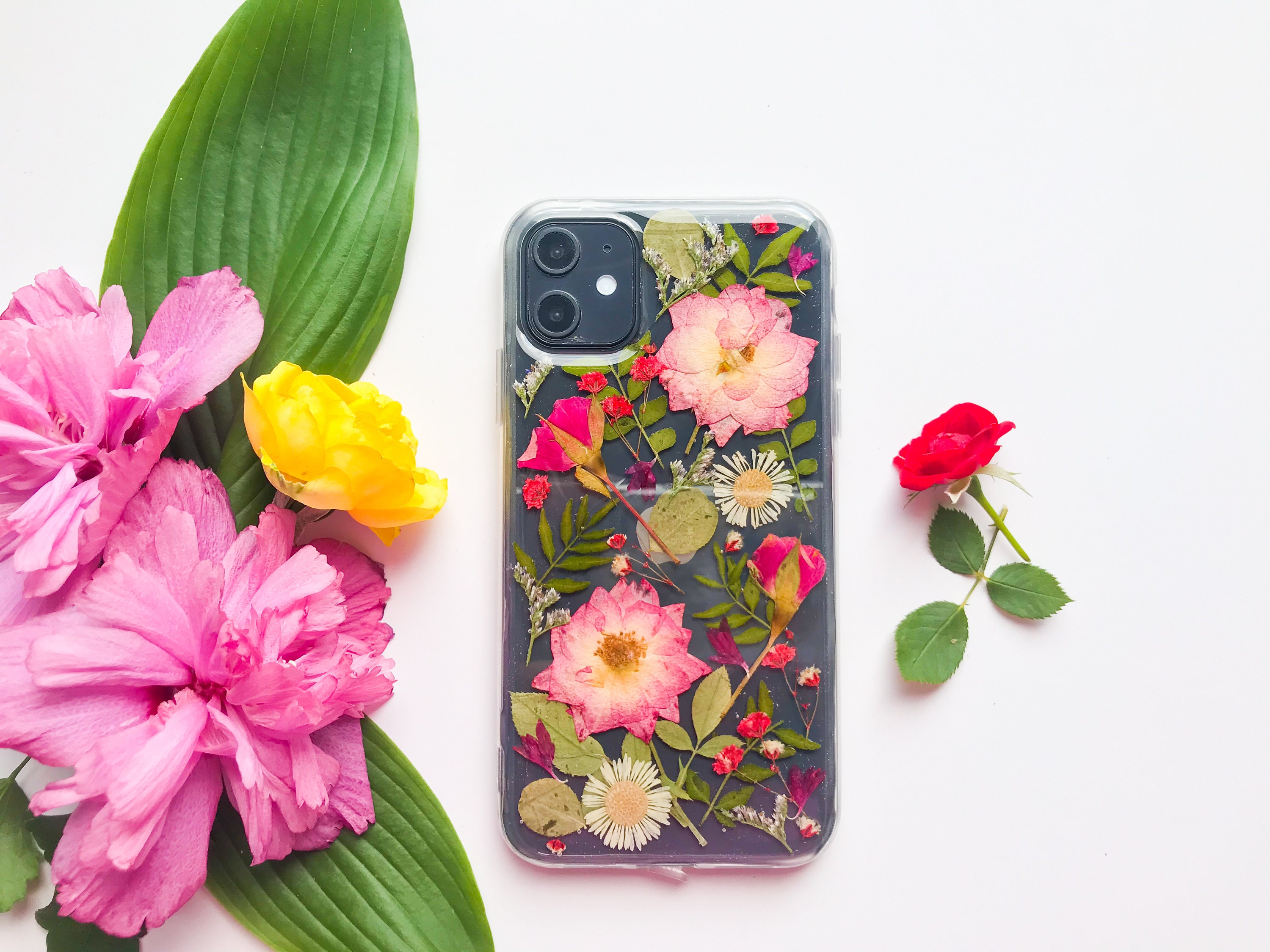 Handmade Floral Phone Case/ Pressed Flower Phone Case/iPhone Etsy