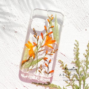 Pressed Real flower phone case for iPhone X 11 12 13 14 15 pro max case, Samsung Galaxy A32 S22 S23 fe case, Google Pixel 5 6 7 8 9 Pro Case