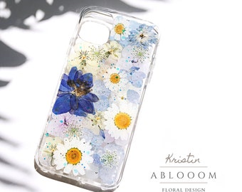 Pressed Flower Phone Case for iPhone se X XR 11 12 13 14 16 pro max case, Samsung A54 S20 S21 S22 fe case, Google Pixel 5 6 7 8 pro case