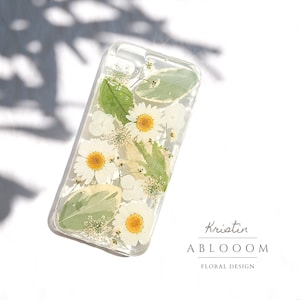 Pressed Flower Phone Case for iPhone 8 X 11 12 13 14 15 pro max case, Samsung Galaxy S22 S23 fe A52 A72 case, Google Pixel 5 6 7 8 pro case