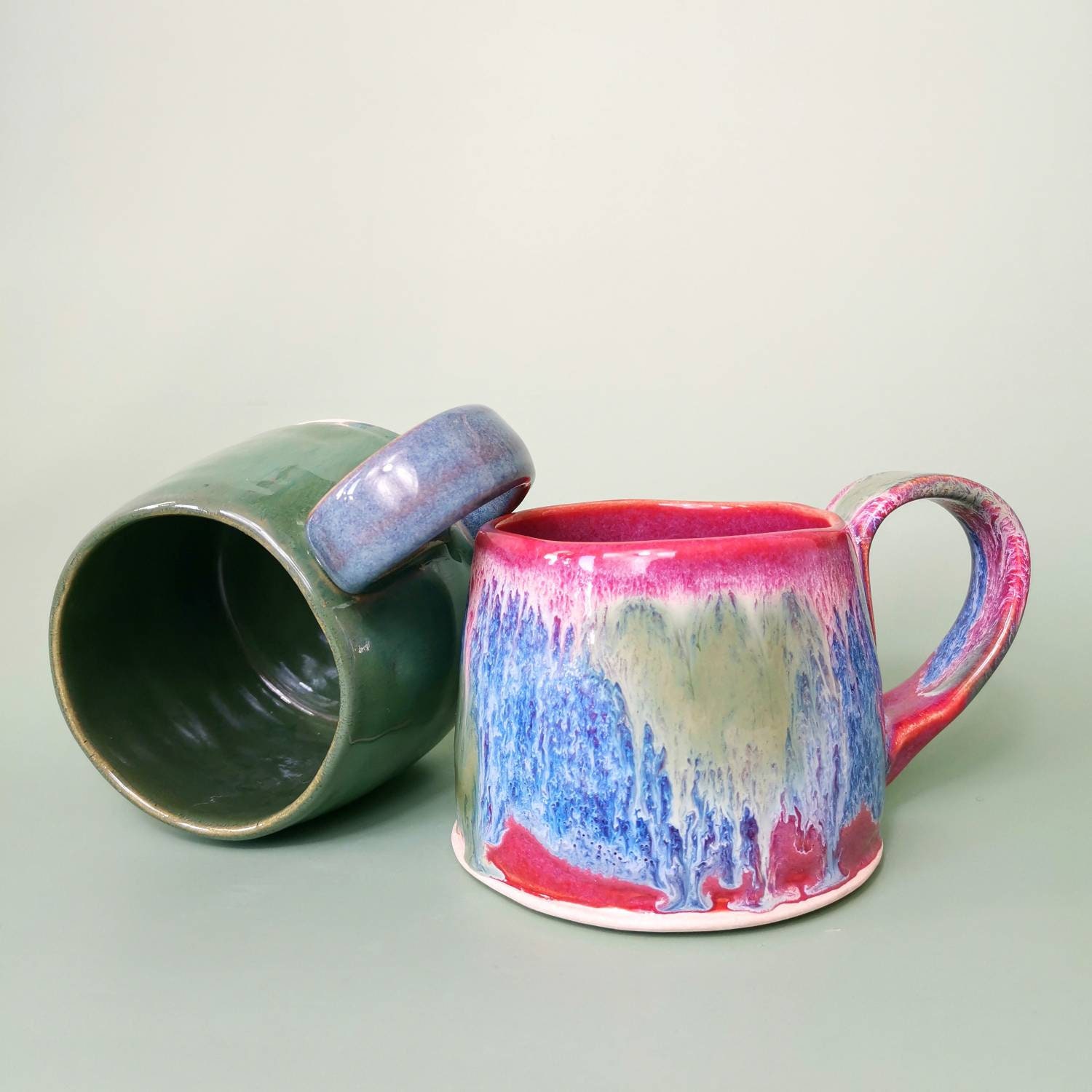 Mug | en Céramique de Coupe Grès Tasse Artisanale Faite à La Main Mug Poterie Cadeau Tea Lover Pour 