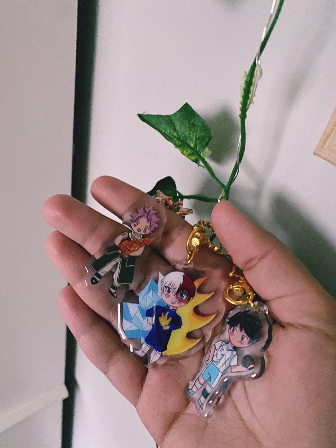 Three cute acrylic charms/free shipping Etsy