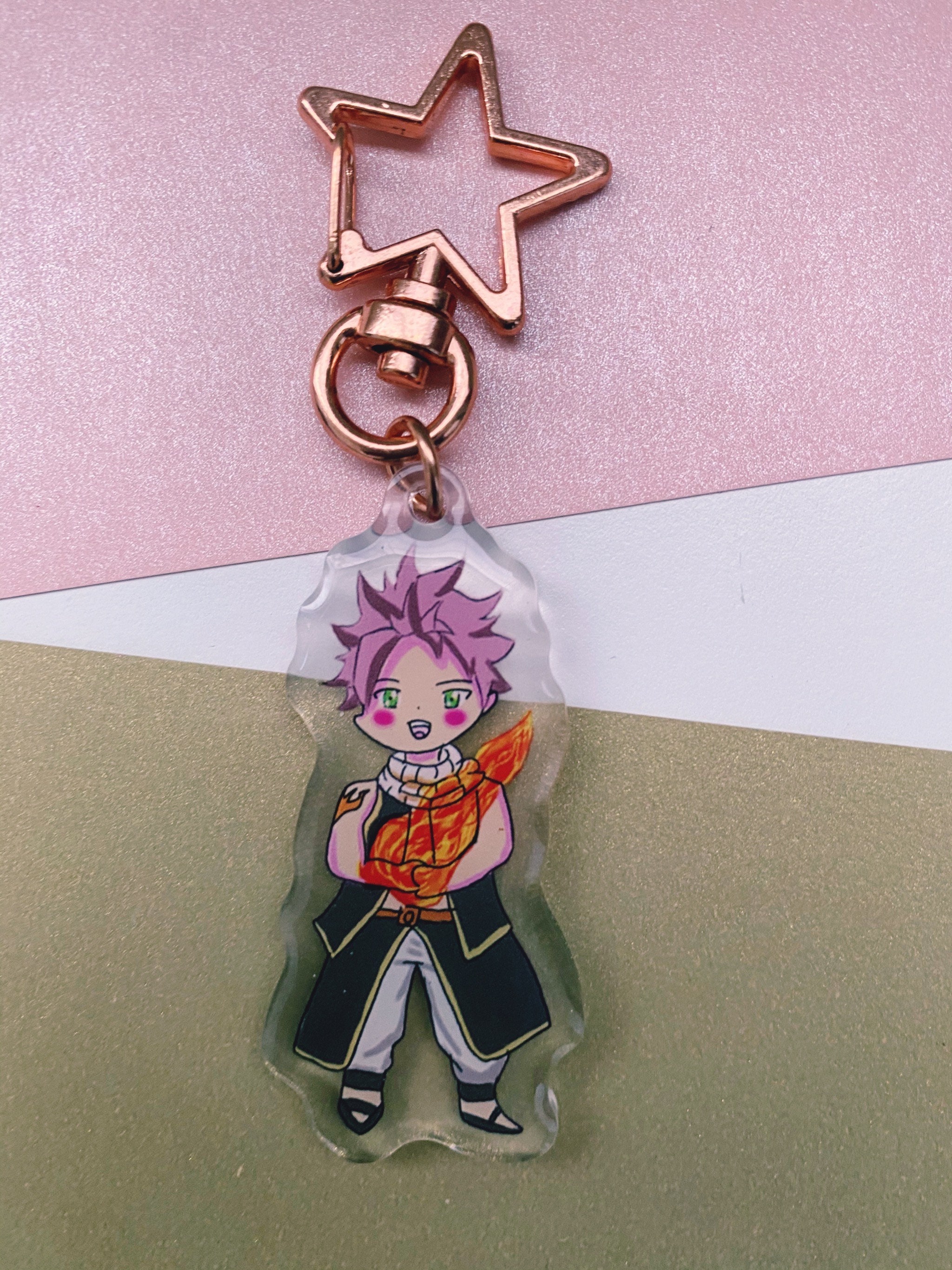 Anime Chibi Acrylic Charms Key Chains Etsy