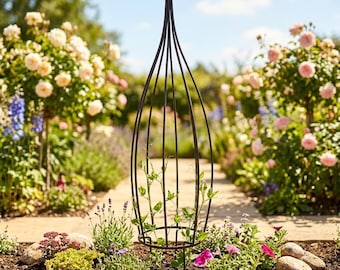 Elegante siepe ornamentale per arrampicata, dall'aspetto ruggine.