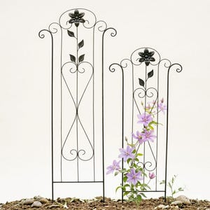 Gerades Rankgitter Barcelona groß ca. 148 cm - Gartendekoration