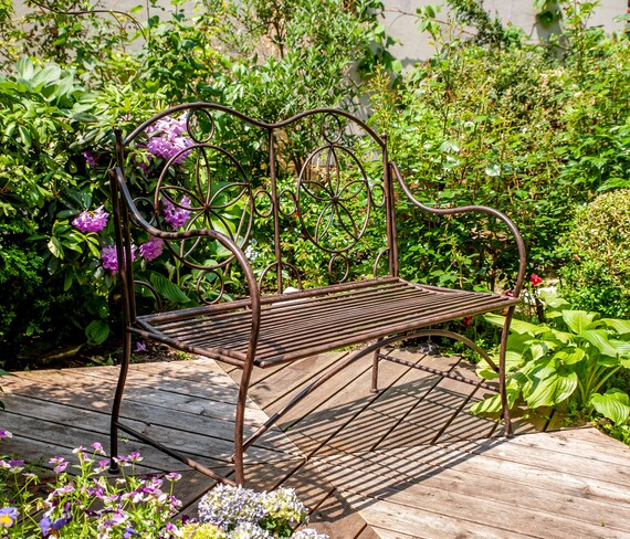 Gartenbank Cielo aus Metall - Gartenmöbel Sitzgarnitur