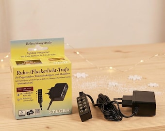 Original Steger Beleuchtungstrafo für Flackerlicht, Krippenzubehör, 07-317.01