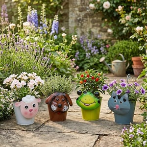 Blumentopf Frosch - Gartendekoration