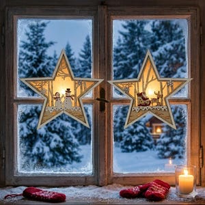Weihnachtsstern led 25cm - Etsy.de