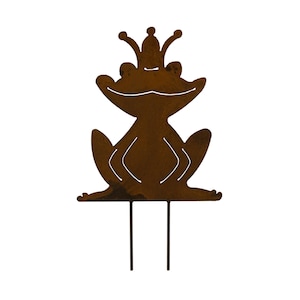 Frog Prince flowerbed marker