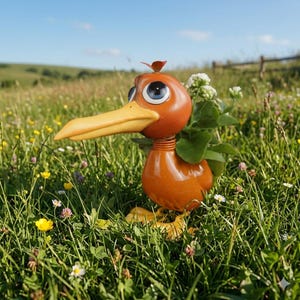 Prachtige plantenpot/bloempot met vogelmotief - hoogte ca. 31 cm