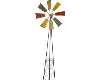 Windturbine medium in Mallorcaanse stijl ca. 150 cm - tuindecoratie