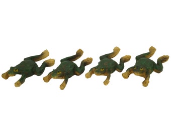 Schwimmtier Frosch klein 4er Set ca. 2,5 cm - Teichdekoration