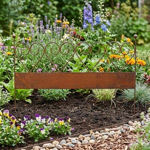 Corazones para bordear cercas de jardín, cercas de piquetes o macizos de flores, aprox. 51 cm - decoración de jardín