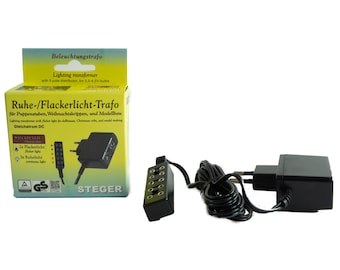 Original Steger Beleuchtungstrafo für Flackerlicht, Krippenzubehör, 07-317.01