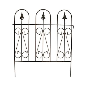 Trellis fence / picket fence / bed border 3 arches approx. 65 cm - garden decoration