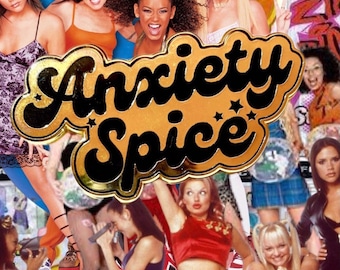 Anxiety Spice Stars Enamel Lapel Pin