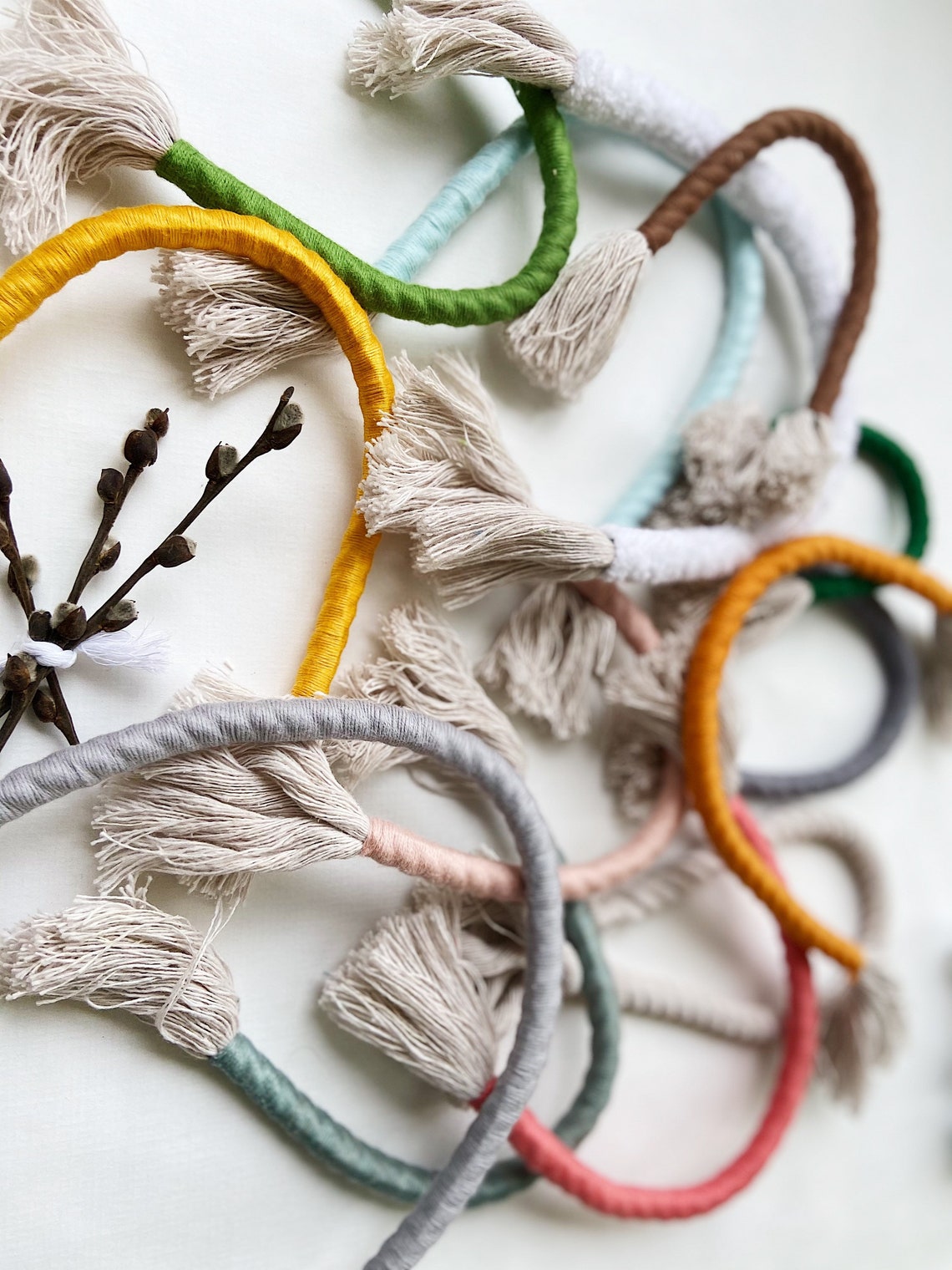 Diy macrame rainbow kit craft kits for adults decor in the Etsy