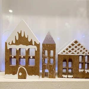 Wooden Christmas village - Christmas house - gift for Christmas
