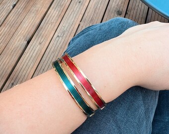 Straw marquetry bracelet