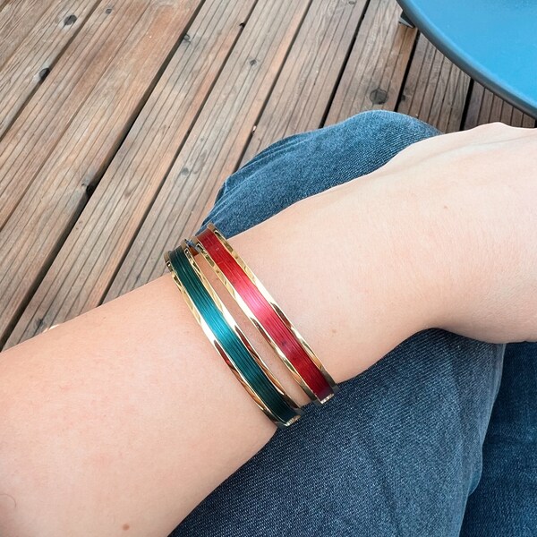 Bracelet en marqueterie de paille