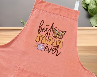 For Mother, Mother's Day Handmade Cotton Apron, Matching Apron kids Adult family, Head Chef and Sous Chef, Mother’s Day Gifts