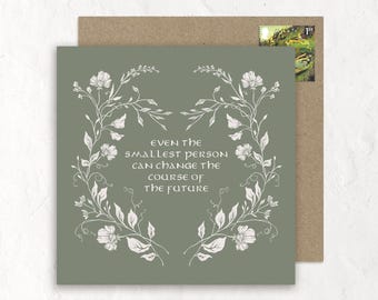 Incluso la persona más pequeña puede cambiar el curso del futuro / Nuevo bebé / Guardería / Tarjeta de felicitación