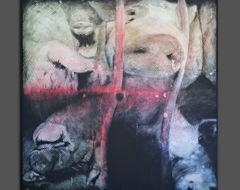 Tierschutz Bild Schweine * Poor Pigs Kunst Druck * Limited Edition * signiert * 30 x 30 cm * Spende