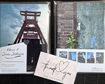 Grußkarten Ruhrgebiet 10 x Zeche Zollverein * Glück auf! * stimmungsvolle Fotografien * Lost Places * Industriekultur * Karten Wandbilder
