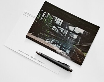 5 x Postkarte Zeche Zollverein * Druckmaschinengleis, Fotografie A5 * kleines Mitbringsel Ruhrpott * wertet jedes Geschenk auf ...