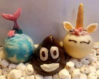 Hot Cocoa Bombs (Unicorns, Mermaids & Poop)