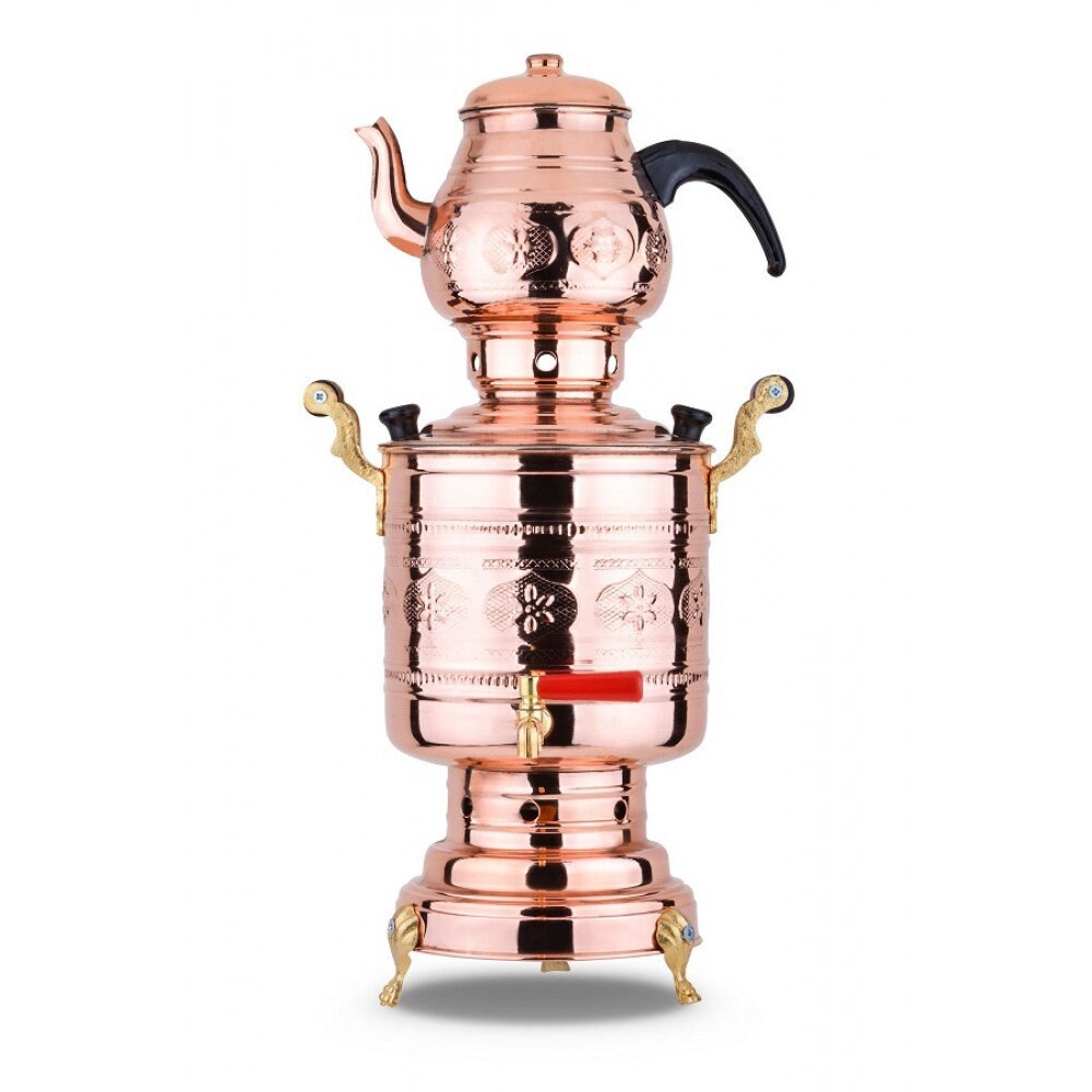 Samovar de Cobre de Lujo. Se calienta con madera y carbón. Fue | Etsy