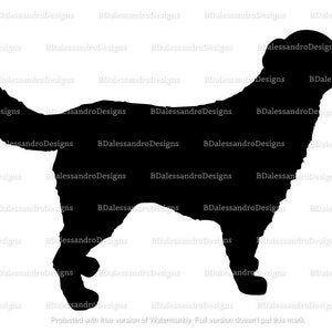 Golden Retriever Dog Silhouette SVG for Cricut / Silhouette / Other Crafts DIGITAL DOWNLOAD