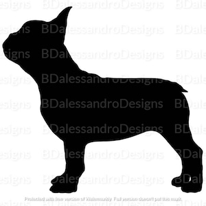 French Bulldog Silhouette SVG for Cricut / Silhouette / Other Crafts DIGITAL DOWNLOAD