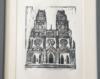 Limited edition print Orleans Cathedral