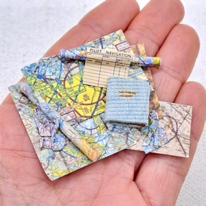 Puppenhaus Pilot ATC Maps, 12th Miniature Pilot ATC Maps, Miniatur Militärdienst Schule