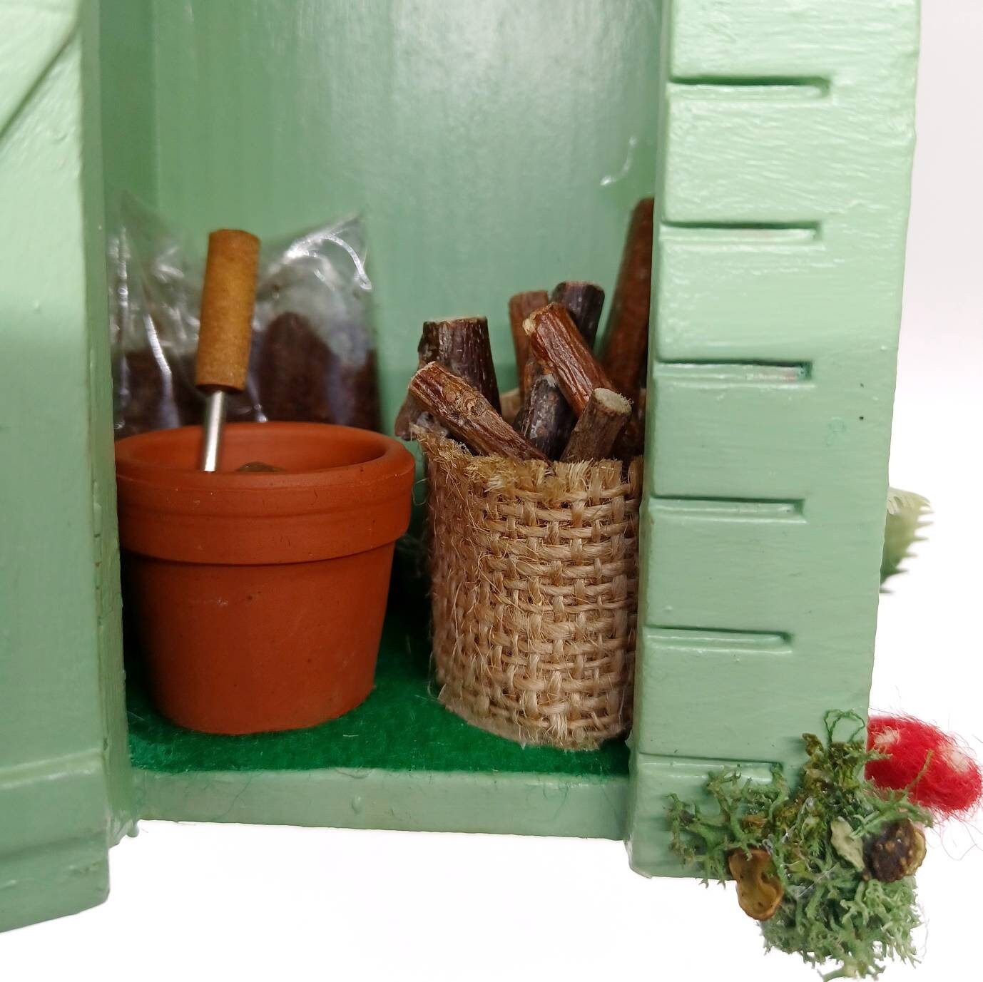 Dolls House Garden Shed 1/12th Scale Miniature Potting Shed Etsy UK
