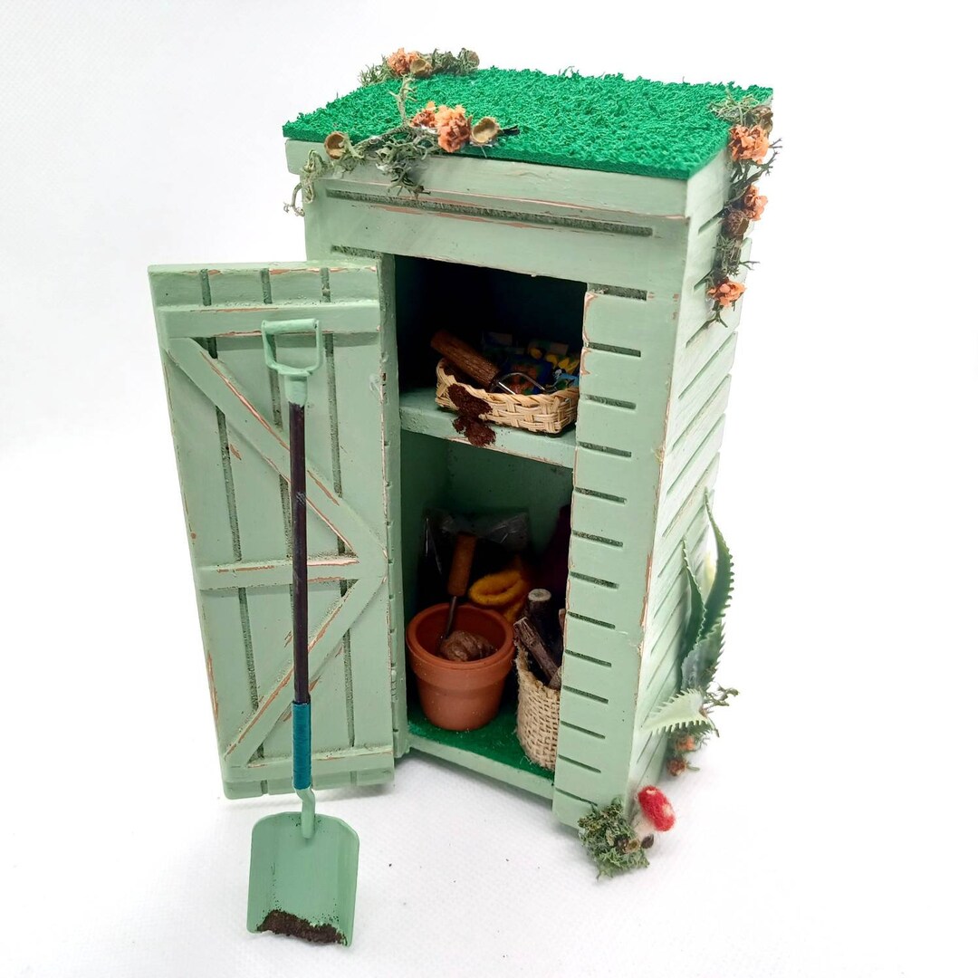 Dolls House Garden Shed 1/12th Scale Miniature Potting Shed Etsy UK