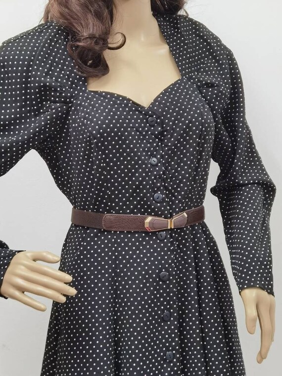 Vintage Polka Dots Paris Blues