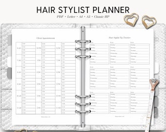 Hair Stylist Client Book, Hair Salon Business Owner, Hair Client Tracker, Beauty Salon, Hairstylist Appointment Book, Freelance Beautician