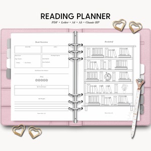 Reading Planner, Book Tracker, Reading Log, Goodnotes Reading Journal, Book Review, Digital Reading Planner