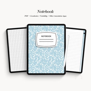 Goodnotes Notebook, Digital Journal, Digital Planner, Digital Notebook, Hyperlinked Notebook, Digital Paper